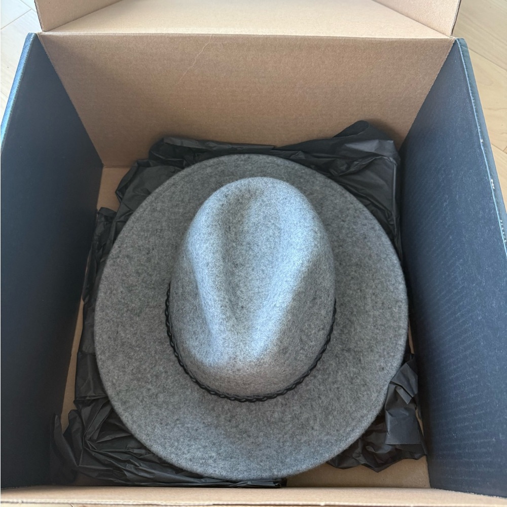 Roots Women's Grey Wool Fedora